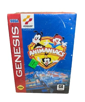 Brand New - Animaniacs (Sega Genesis, 1994) Cardboard Variant - Factory Sealed - Image 1 of 4