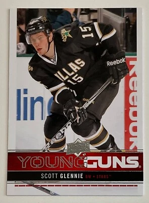 2012-13 SCOTT GLENNIE UD SERIES 1 YOUNG GUNS SP ROOKIE CARD #221 DALLAS STARS - Image 1 of 2