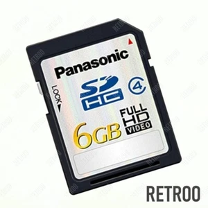 Panasonic SDHC 6 Go Carte Mémoire Classe 4 Sécurisé Numérique Full HD Téléphone/Appareil Photo/PDA - Photo 1/2