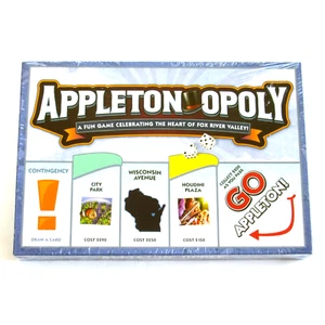 Appleton Opoly Board Game New Sealed Late For The Sky Wisconsin - Picture 1 of 5
