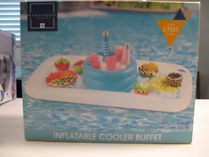 NEW WANDERLUST Inflatable Cooler Buffet Bar Set Raft Float with Drinks Cooler! - Picture 1 of 2