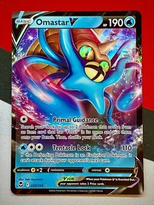 Omastar V 035/195 NM/M Silver Tempest Pokemon PACK FRESH - Picture 1 of 2