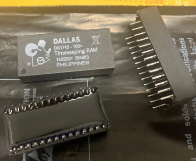 Real Time Clock RTC Non-Volatile Timekeeping NVSRAM EDIP-28 maxim DS1743-100+ - Image 1 of 2