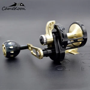 Mulinello Trolling Moltiplicatore Pesca Offshore Grande Gioco Acqua Salata Sopraelevato CAMEKOON - Foto 1 di 8