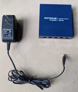 Netgear ProSAFE 5 Port GS105 v5 Gigabit Switch With Power Supply - Picture 1 of 5