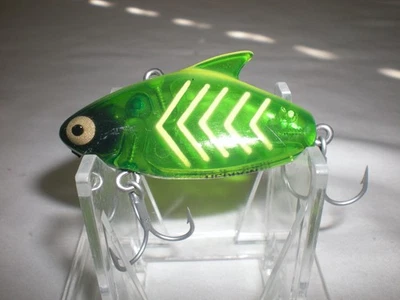 Vintage Heddon Super Sonic Fishing lure - Clear Green Yellow - Mint Cond. - Image 1 of 4