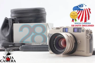 [Top MINT w/ Hood Case] Contax G1 35mm Film Camera Body Biogon 28mm Lens JAPAN - image 1 of 4