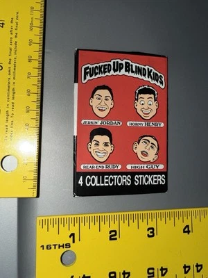 Fuc*ed up Blind Kids Skateboards Sticker Pack 1989 Powell unopened very rare NOS - Image 1 of 4