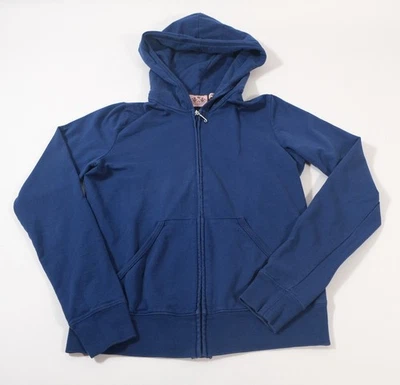 Y2K Juicy Couture Women's Juniors Blue Zip Hoodie Queen Juicy Size M USA - Image 1 of 4