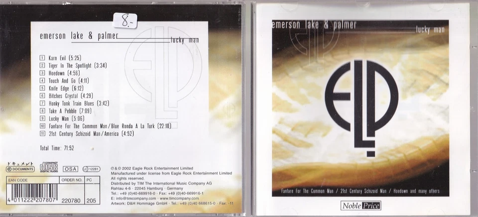 Emerson, Lake & Palmer – Lucky Man CD Documents - Bild 1 von 1
