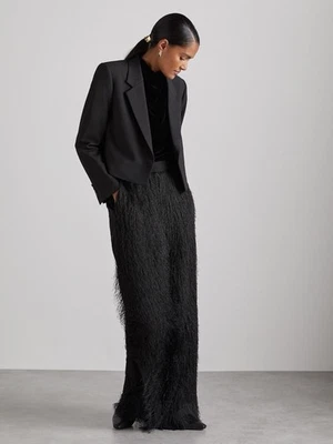 Reiss x Atelier Louise Cropped Blazer In Black - US 10 / UK 14 - Image 1 of 4