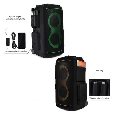 Partybox520 Dust Cover Protective Polyester Cloth PECotton Material Black - Image 1 of 4