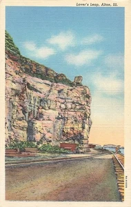 Postcard Lover's Leap Alton Illinois - Imagen 1 de 2