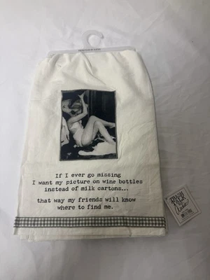 Toalla de té de cocina traviesa cocina adulto humor regalo nueva basura charla por Annie Foto 1 de 3