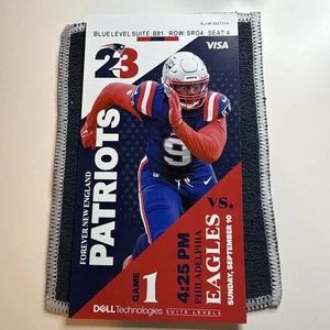 Boleto de los New England Patriots Philadelphia Eagles 2023 homenaje a Tom Brady - Imagen 1 de 2