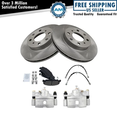 Kit de pastilha de freio dianteiro e rotor compatível com Honda Civic 1996-2000 - Imagem 1 de 4