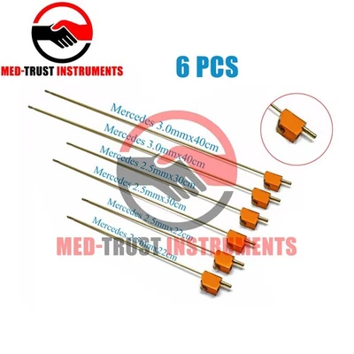 Juego de 6 cánulas de liposucción microAire tipo pal reutilizables quirúrgicas Foto 1 de 4