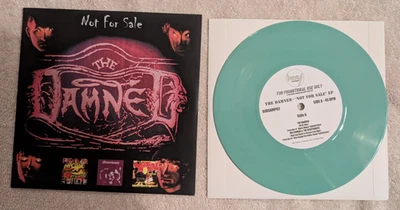The Damned Not for Sale  7" EP Record w Picture Sleeve Green - Image 1 of 4