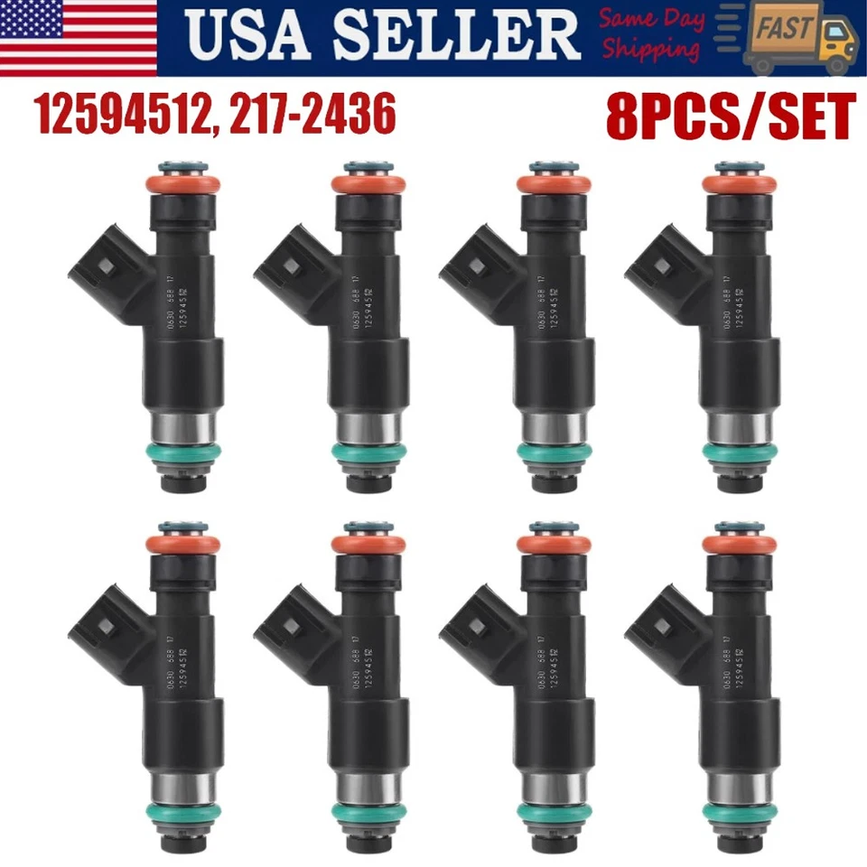 8 INYECTORES DE COMBUSTIBLE PARA CHEVROLET TAHOE SILVERADO 2007-2009 5,3 L 6,0 L 6,2 L FLEX EE. UU. Foto 1 de 4