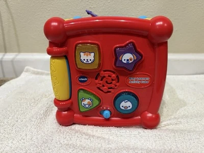 VTech "Busy Learners Activity Cube" Light & Sound Toddler's Learning Toy Works! - Image 1 of 4