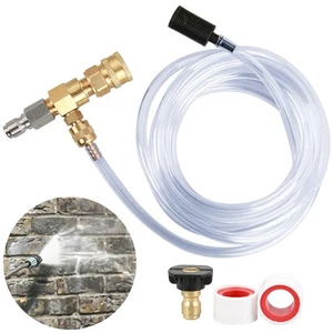 5000PSI Chemikalieninjektor Messing Edelstahl Downstream Injektor 9.8ft Schlauch - Bild 1 von 12