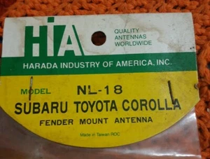 NOS VINTAGE Harada Toyota Corolla Subrau Manual Radio Antenna Base Mount #NL-18 - Imagen 1 de 5