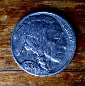 P Buffalo Nickel 1936 - Imagen 1 de 4