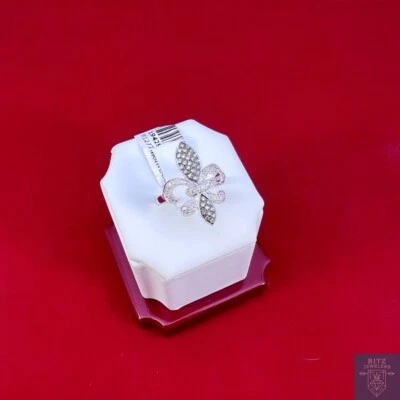 Anillo de diamantes Fleur-de-Lis (14 k) Foto 1 de 4