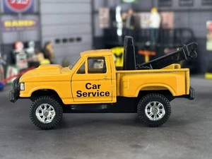 Maisto Car Service Yellow Ford F-150 Tow Truck 1:64 Diecast Wrecker 4x4 - Picture 1 of 12