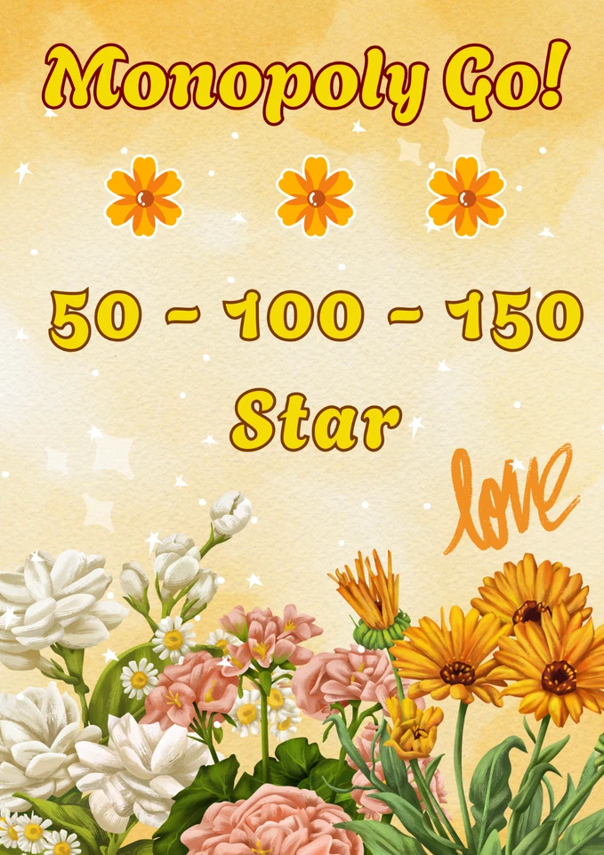 Monopoly_Go 🏵️ Todas las pegatinas 50-100-150 estrellas 🌻 Venta_barato ☘️ Foto 1 de 1