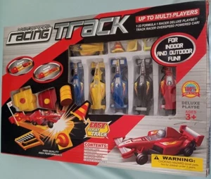 Max Speed Racing Track With 6 Racing Cars And Accessories, NIB - Picture 1 of 3