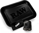RAW Magnetic Snuffer + RAW Matte Black Tray Small 10.8" X 6.8"