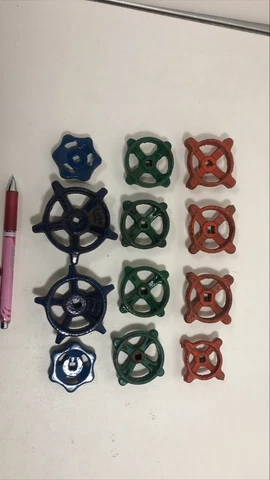(12) Iron Valve Handles Steampunk Cover