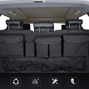 Car Trunk Organizer Car Interior Accessories Rear Trunk Storage Box Bag 9 Pocket - Bild 1 von 6