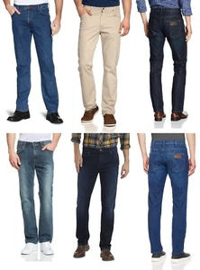 WRANGLER Jeans New Mens Denim & Soft Pants - End of Line Clearance Various Style - Picture 1 of 47