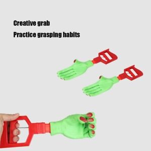 Red Nail Robot Claw Hand Snow Clip Arm Pickup Toy Hand Pull Clip  Snow