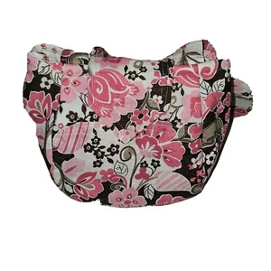 Pink Floral Purse Tote Bag Pockets Bag Handcrafted New - Picture 1 of 4