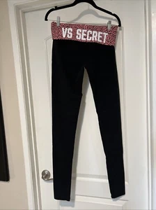 Victoria’s Secret Pink Animal Band Angel Logo Leggings Size M EUC - Picture 1 of 6
