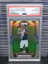 2017 Prizm Deshaun Watson Silver Prizm Rookie Card RC #279 PSA 10 GEM MINT