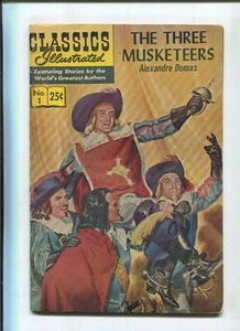 CLASSICS ILLUSTRATED #1 - "THE THREE MUSKETEERS" - HRN 167 - GILBERTON/1969 - Picture 1 of 2