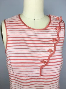 Marc by Marc Jacobs striped silk sleeveless Heart button top 2 XS - Picture 1 of 8