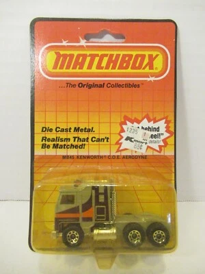 Vintage 1983 Matchbox Diecast Original Blister Card MB45 Kenworth C.O.E Aerodyne - Image 1 of 4