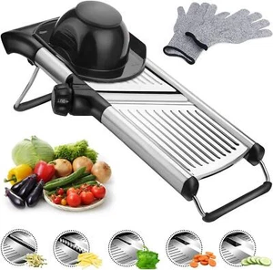 Professional Mandolin Slicer Vegetable Cutter Food Fruit Chopper Gretar Tool - Picture 1 of 7