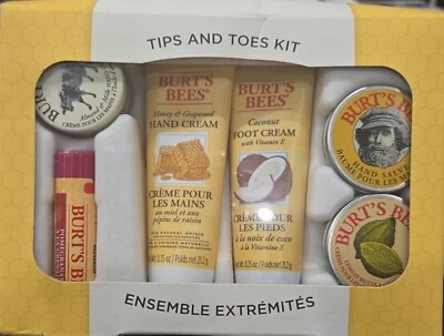 Juego de regalo de puntas y dedos de los pies Burt's Bees, crema de manos/crema para pies/crema para cutículas/sal de manos Foto 1 de 4