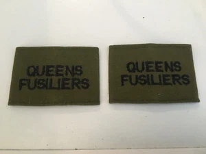 Fusiliers (Queens) Slip On Shoulder Slides - Picture 1 of 2