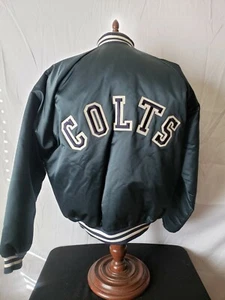 🚨🔥Vintage Chalk Line XL Indianapolis Colts Starter Style Spellout Jacket EUC! - Picture 1 of 12