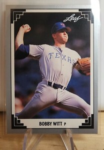 1991 Leaf #3 Bobby Witt Baseball Card