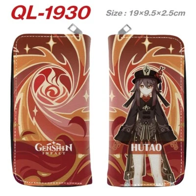 Genshin Impact Game Cosplay PU Geldbörse Geldbeutel Wallet 19x9.5x2.5cm - Bild 1 von 3