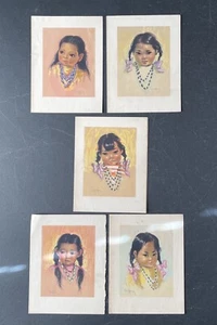 Artist Print Greeting Cards of Native American Children By Chris Toffersey READ - Picture 1 of 15