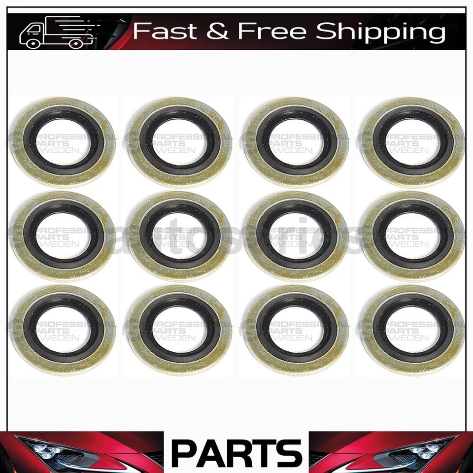 12 sellos de montaje de manguera de enfriador de aceite de transmisión automática para Saab 9000 2,0 L 2,3 L Foto 1 de 1